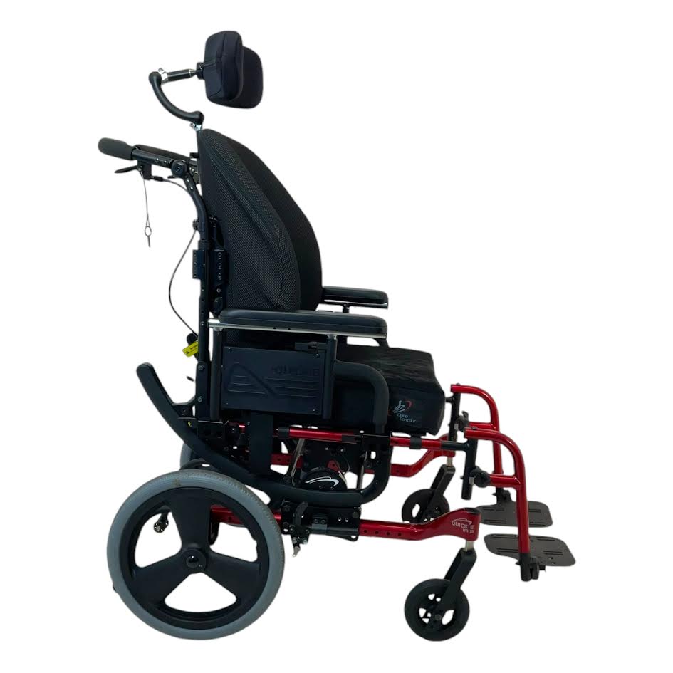 Right Side View of Quickie Iris Tilt-in-Space Wheelchair