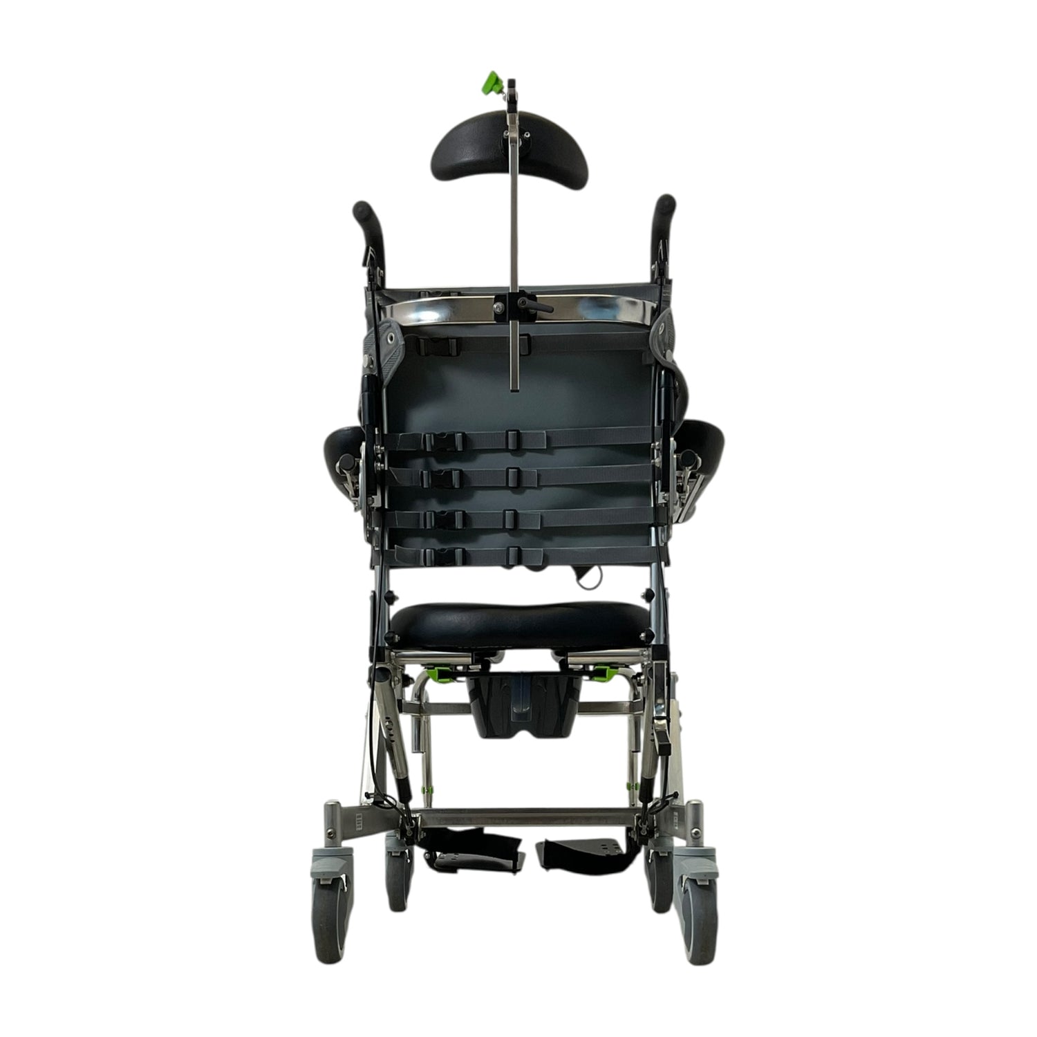 RAZ-AT Attendant Tilt Shower Chair | 17 x 20 in Seat | Arm Troughs Included