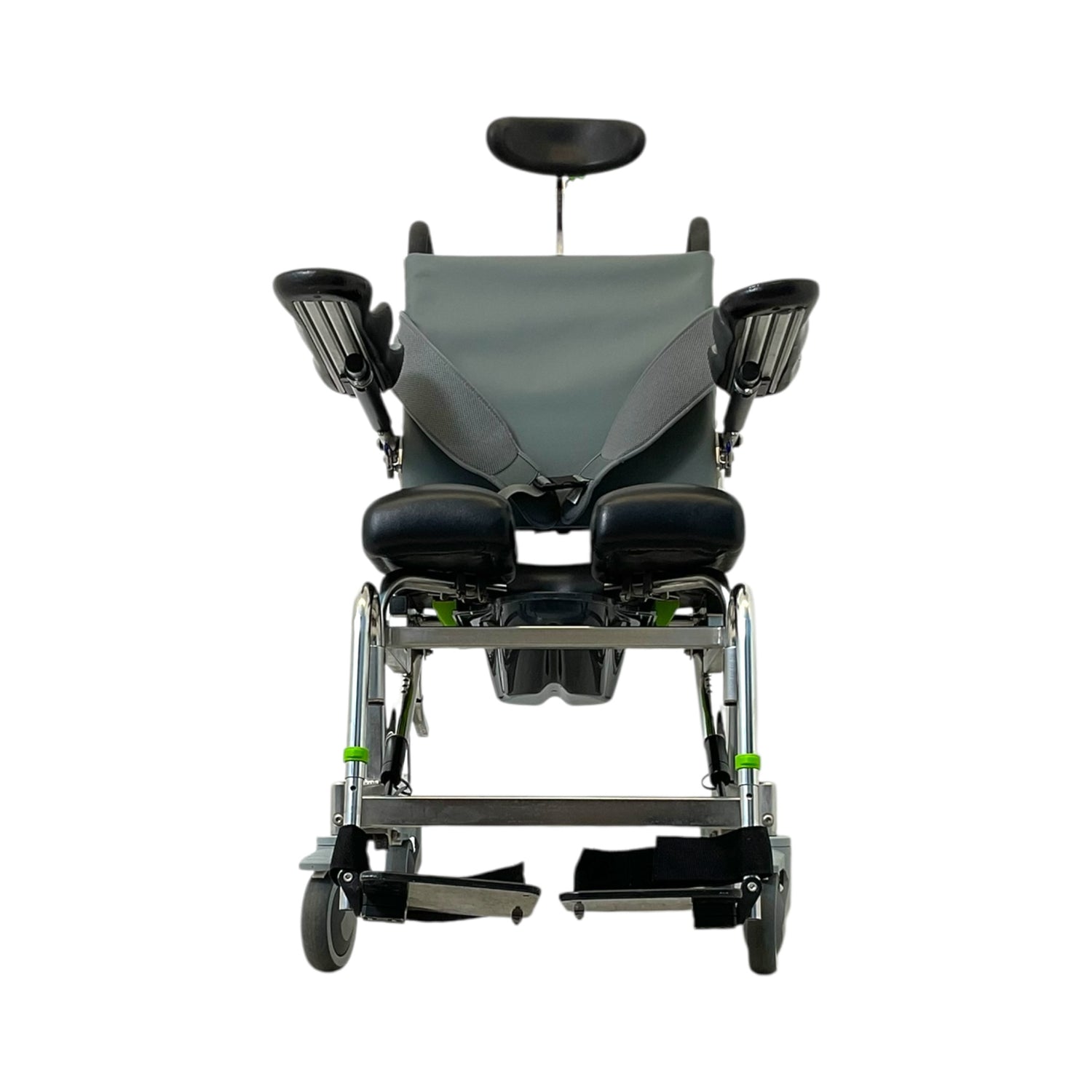 RAZ-AT Attendant Tilt Shower Chair | 17 x 20 in Seat | Arm Troughs Included