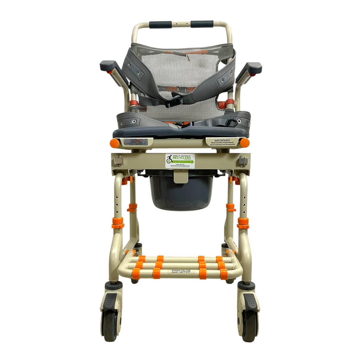 Front View of ShowerBuddy TubBuddy SB2 Shower Chair & Transfer Bench (seat only)