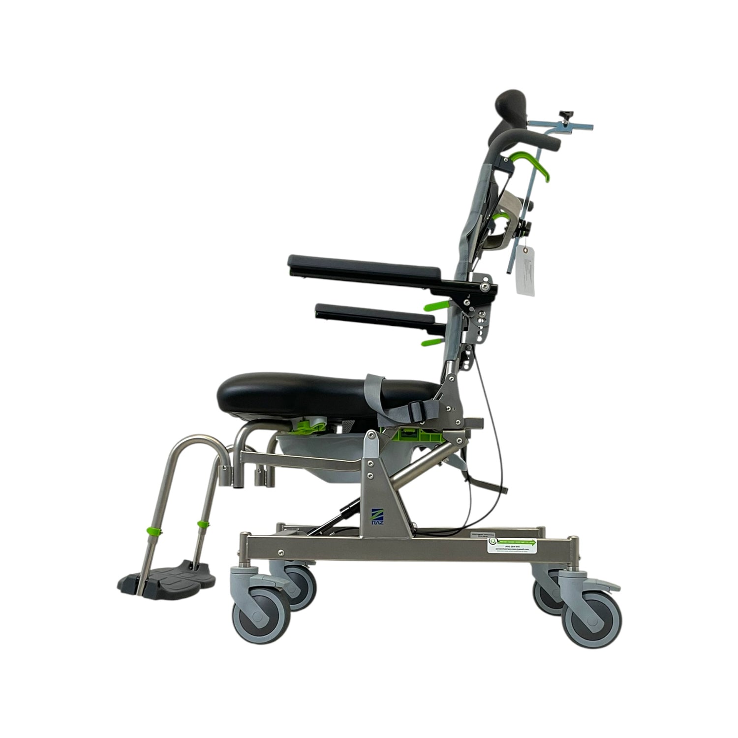 Left Side View of Raz Designs RAZ-AT Shower Chair