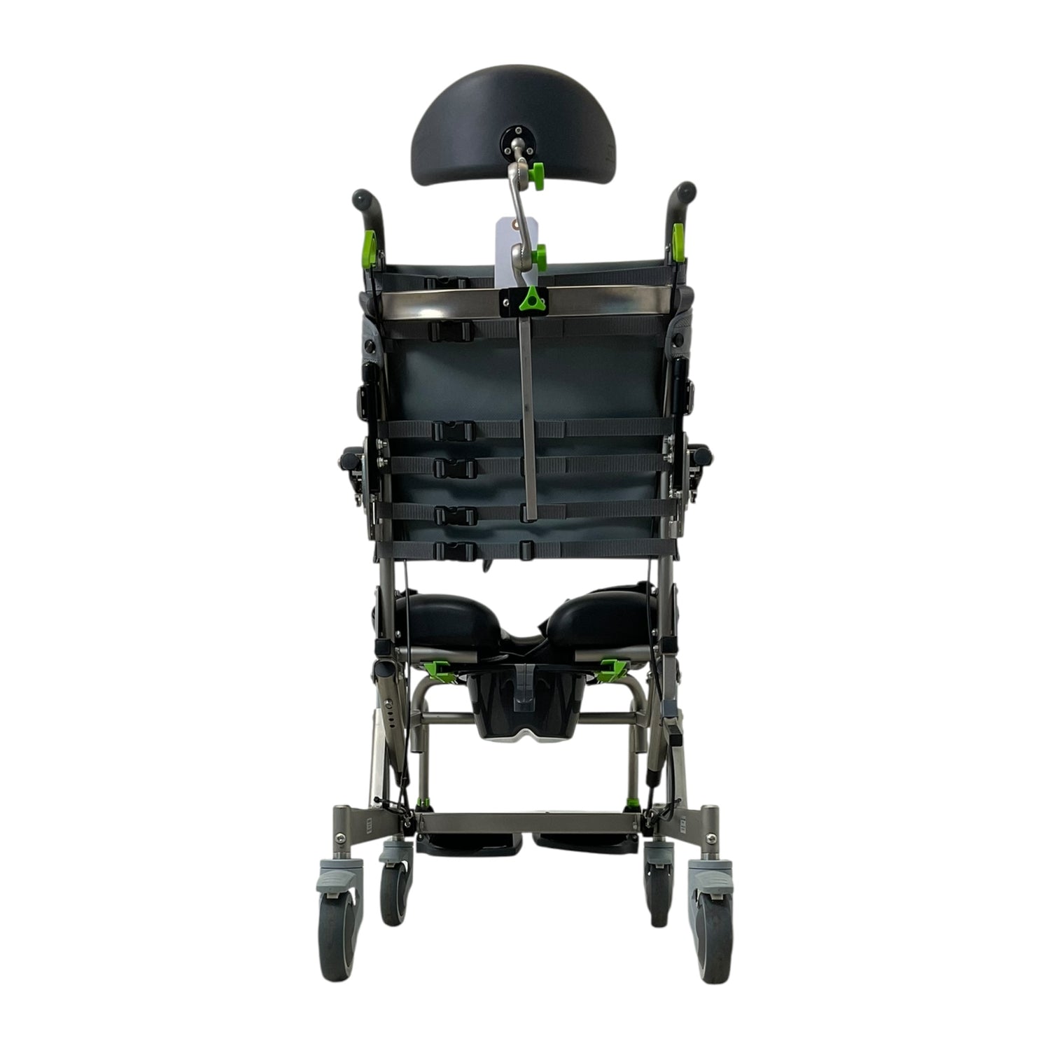 Back View of Raz Designs RAZ-AT (Attendant Tilt) Shower Chair & Commode