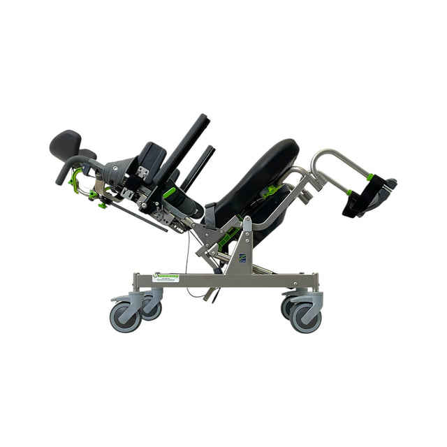 Raz Designs RAZ-AT (Attendant Tilt) Shower Chair & Commode | Tilted