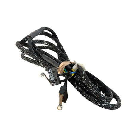 Cable folded and bundled up with a rubber band