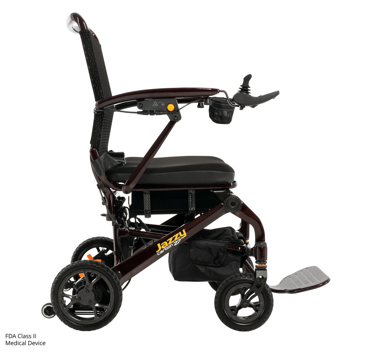 Right Profile View of Pride Jazzy Carbon 27 Power Chair