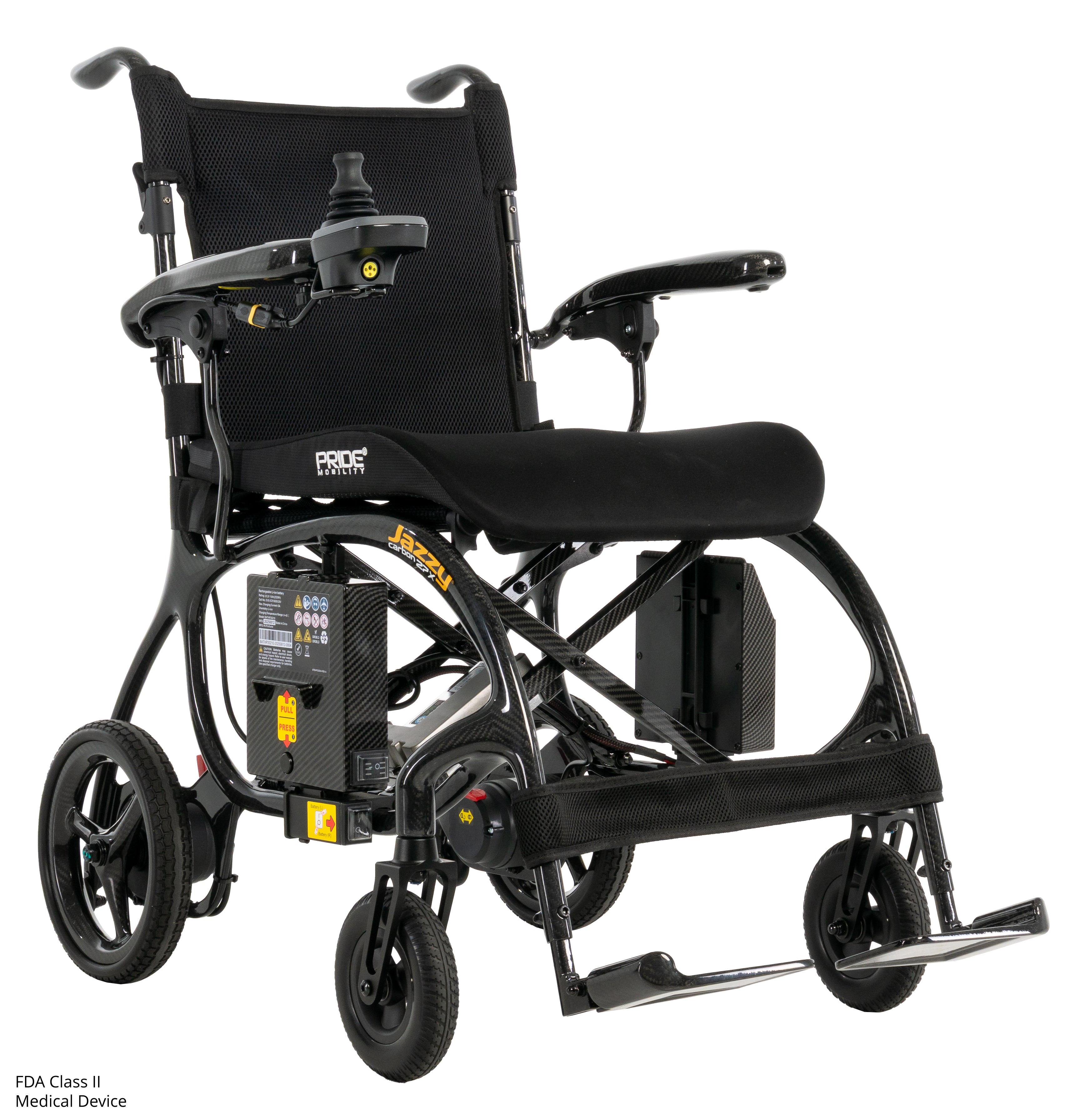 Pride Jazzy Carbon 27X Portable Power Chair | 27 LBS Folding Frame