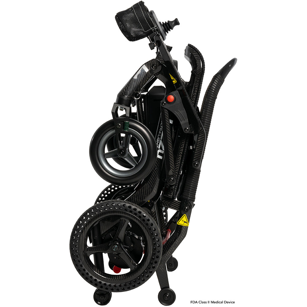 New Pride Mobility Jazzy Ultra Light Portable Power Chair | 18 x 18 inch Seat | Lightweight 33 LBS. Frame