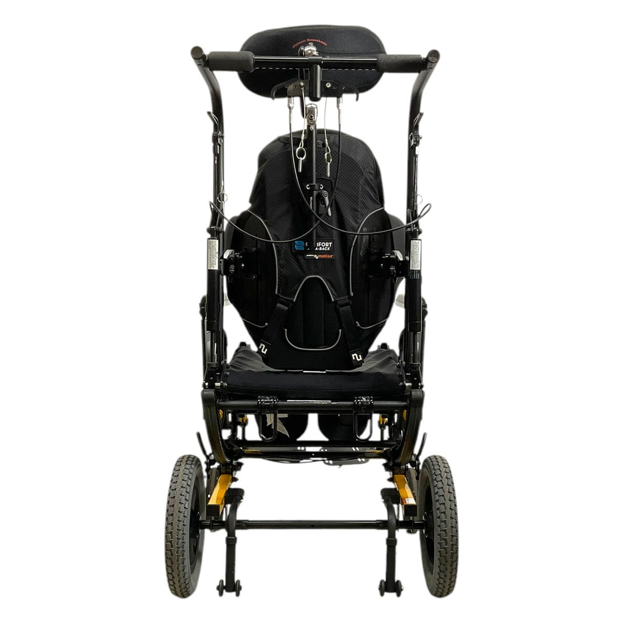 Back View of Sunrise Medical Quickie SR45 Tilt-in-Space Manual Wheelchair
