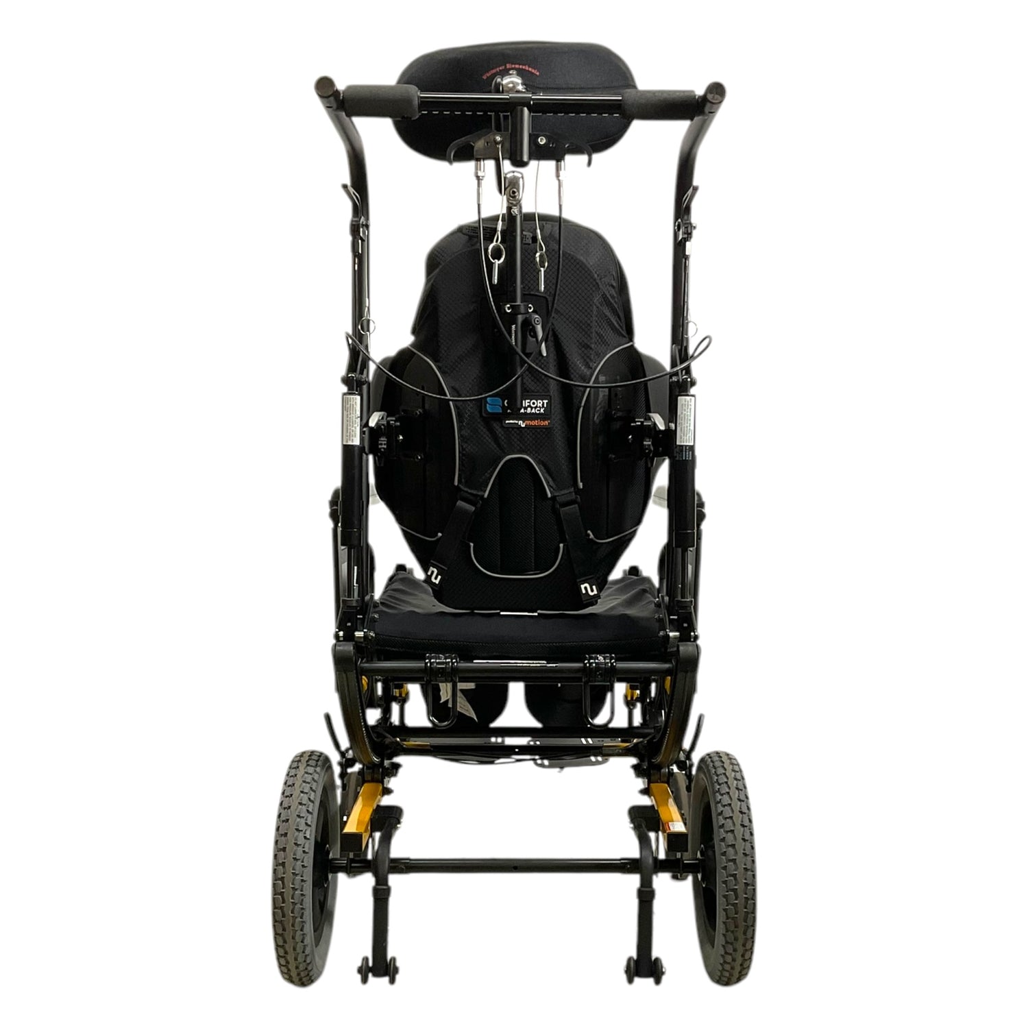 Back View of Sunrise Medical Quickie SR45 Tilt-in-Space Manual Wheelchair
