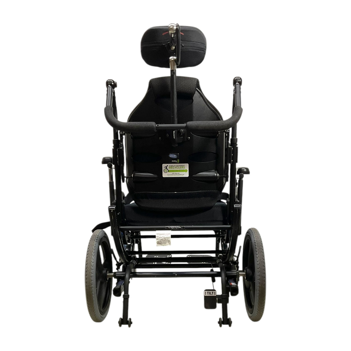 Back View of Sunrise Medical Quickie Iris SE Tilt-in-Space Manual Wheelchair