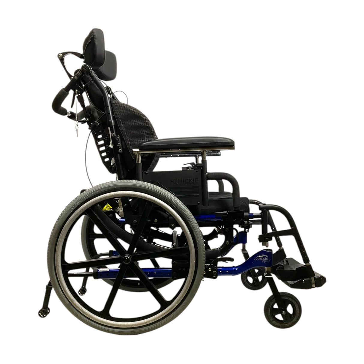 Right Side View of Quickie Iris SE Tilt-in-Space Wheelchair