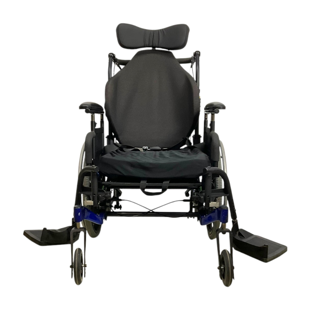 Quickie Iris SE Tilt-in-Space Wheelchair - Swing-Away Leg Rests