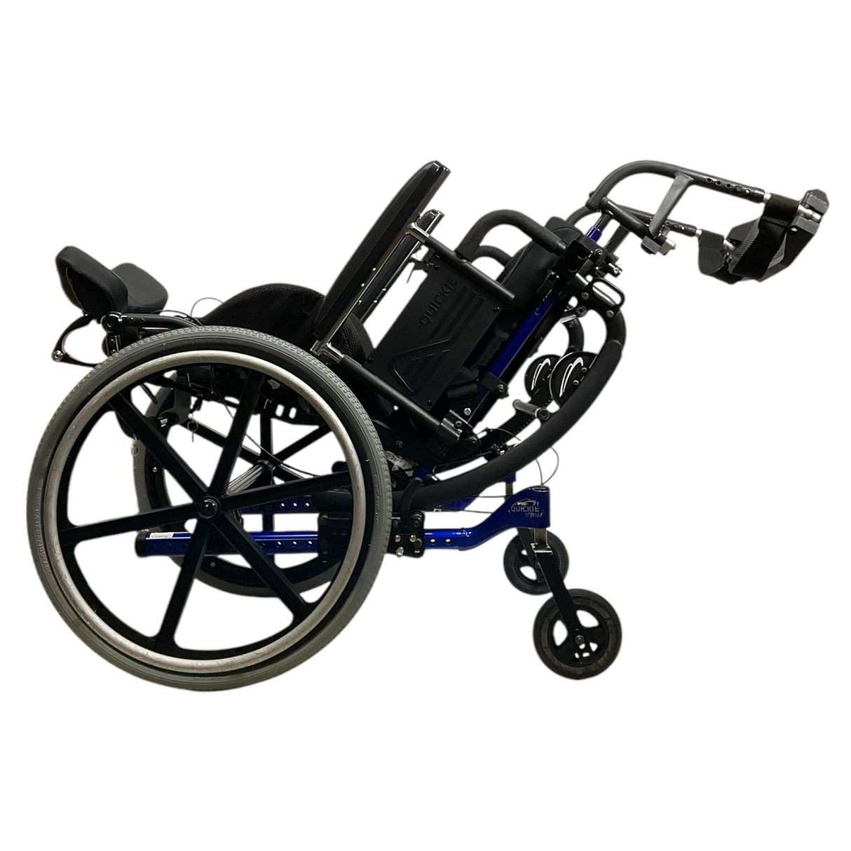 Quickie Iris SE Tilt-in-Space Wheelchair - Tilted