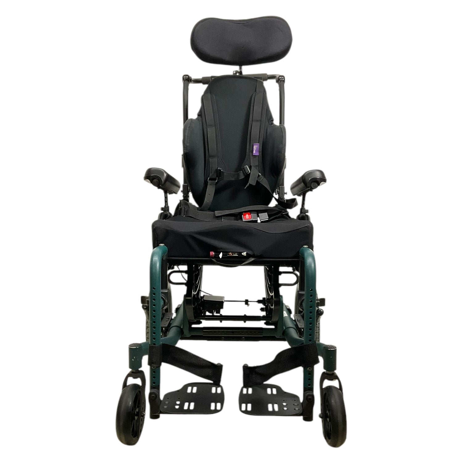 Front View of Ki Mobility Focus CRe Tilt-in-Space Wheelchair