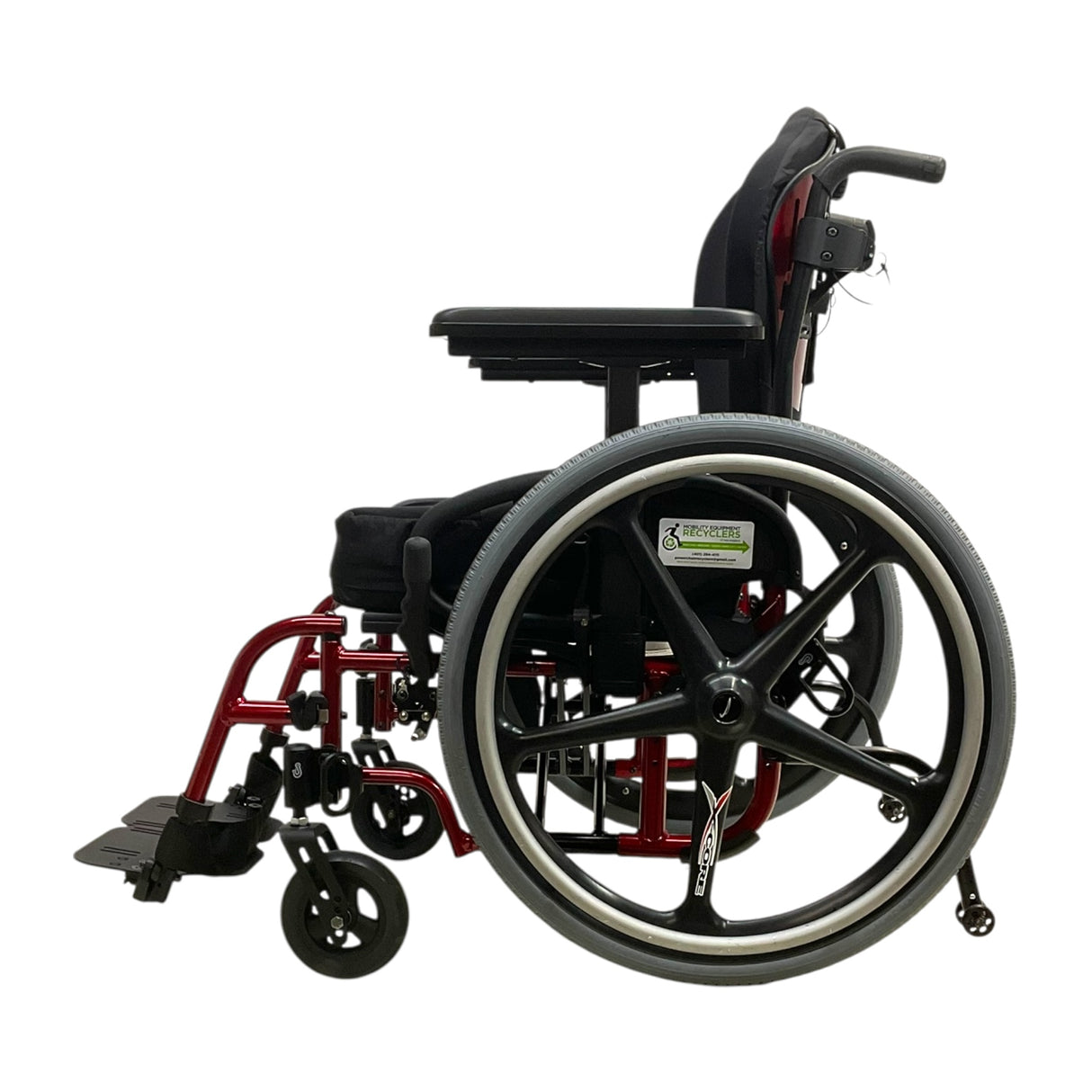 Left Side View of Quickie 2 Lightweight Manual Wheelchair