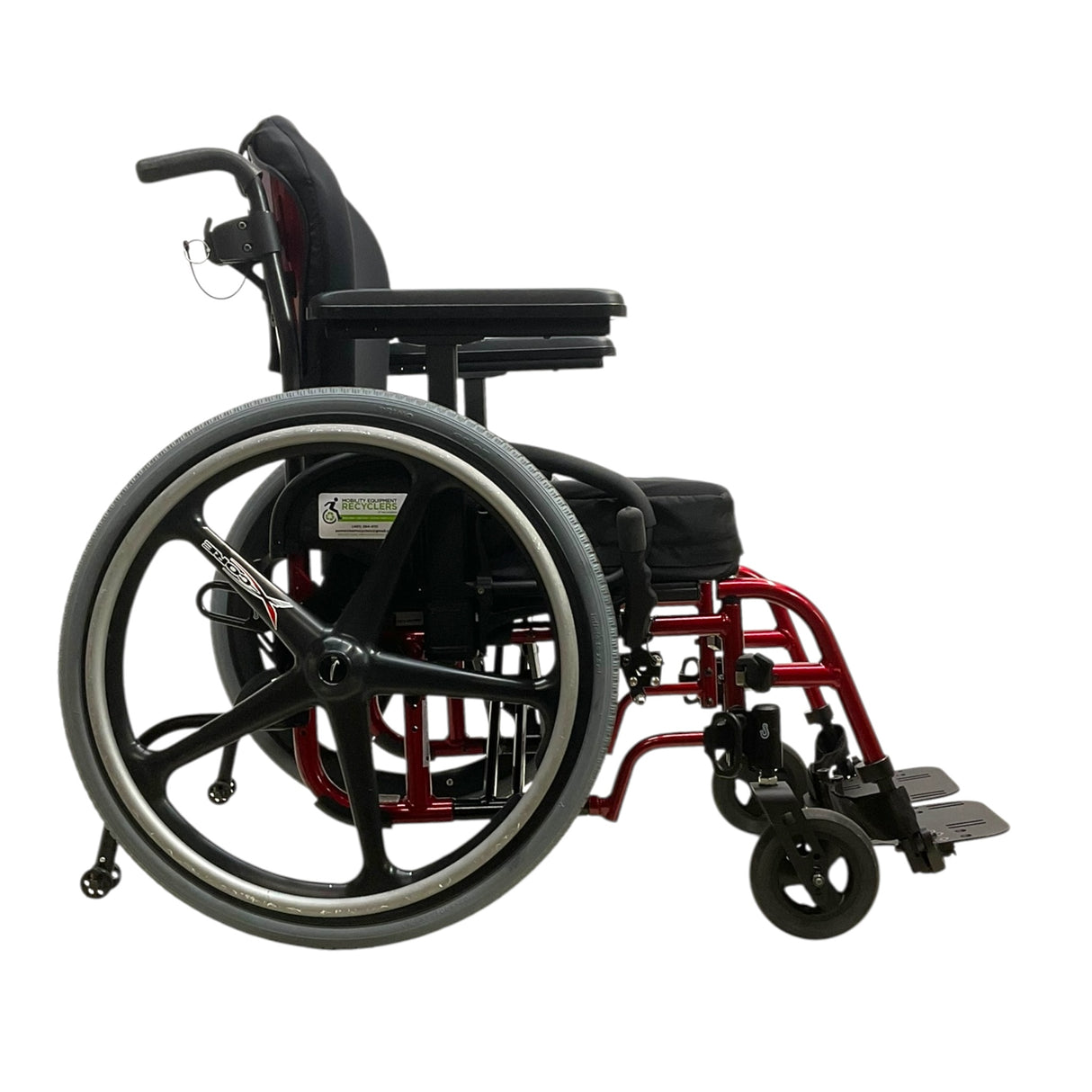 Right Side View of Quickie 2 Lightweight Manual Wheelchair