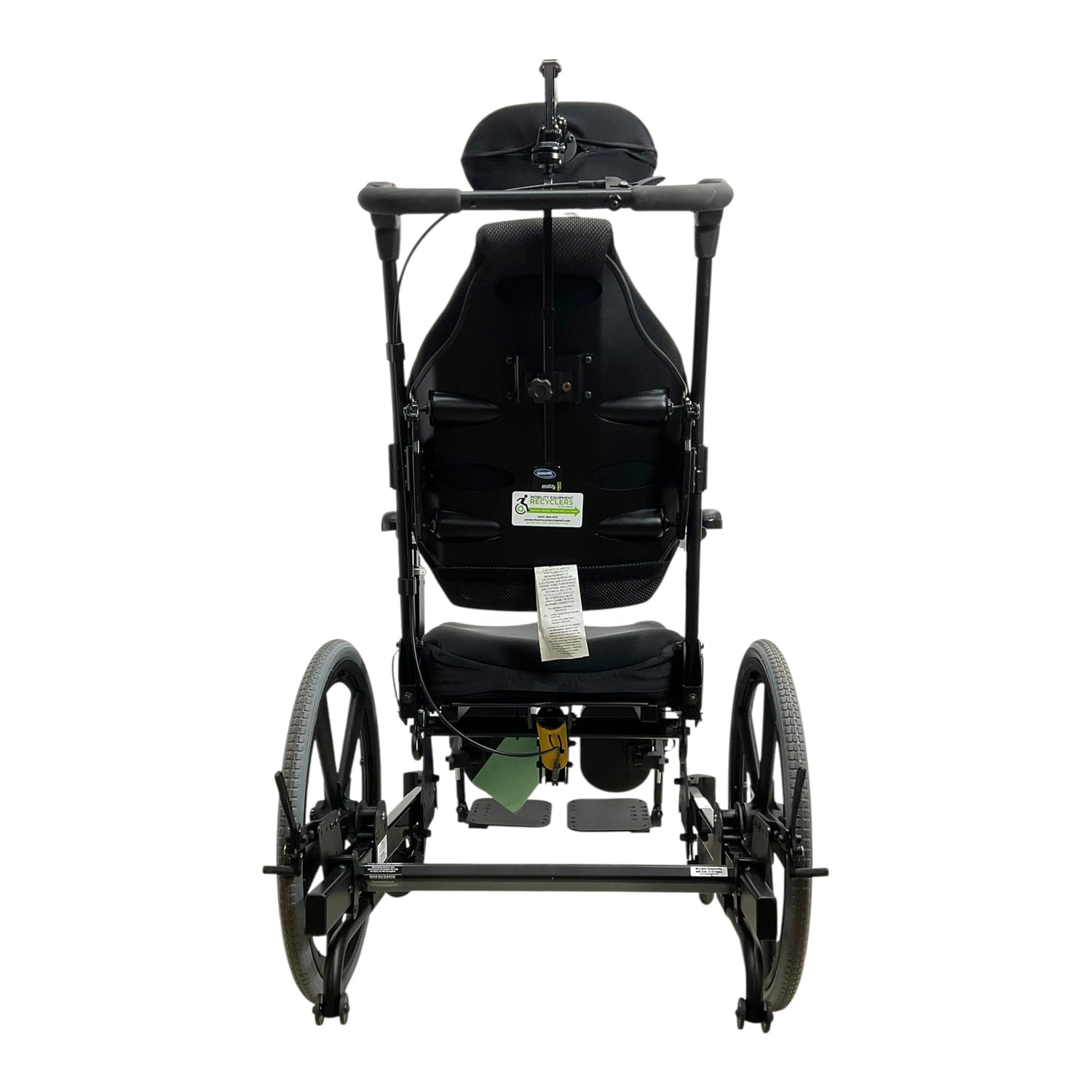 Back View of PDG Stellar Tilt-in-Space Manual Wheelchair with Self-Propel Tires