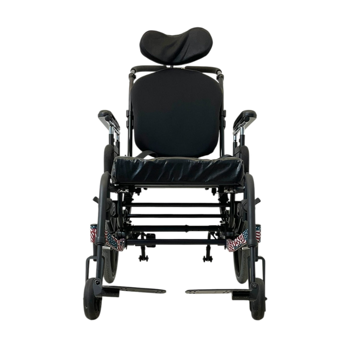 Front View of Quickie Iris Tilt-in-Space Manual Wheelchair