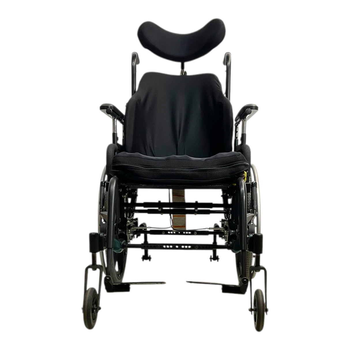 Front View of Sunrise Medical Quickie Iris Tilt-in-Space Wheelchair