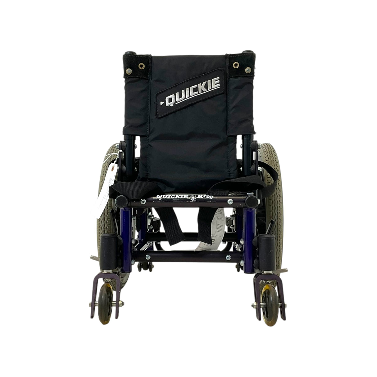 Back View of Quickie Zippie Kids Rigid Frame Pediatric Manual Wheelchair