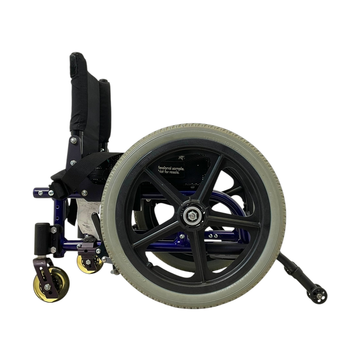 Right Side View of Quickie Zippie Kids Rigid Frame Pediatric Manual Wheelchair
