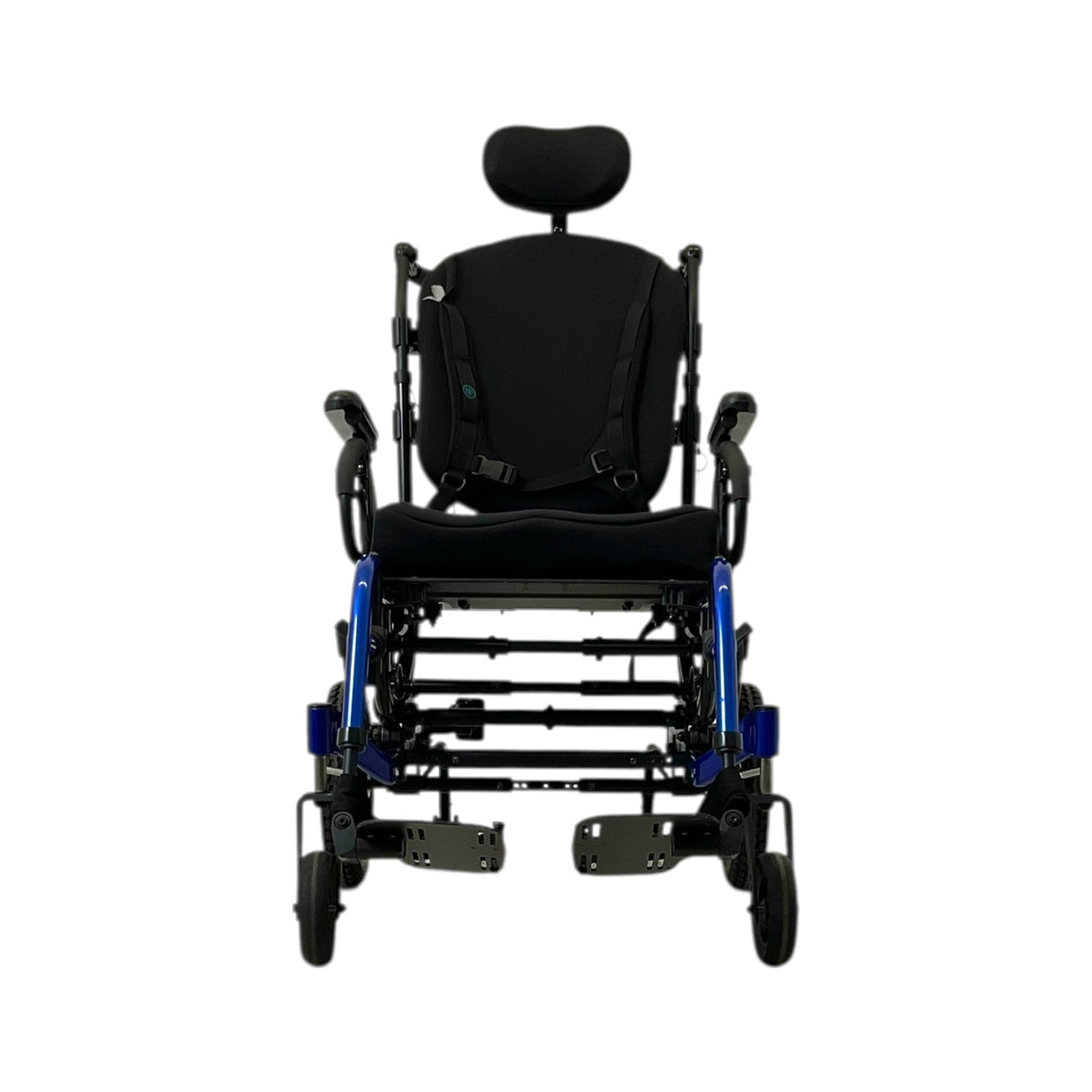 Front View of Quickie Iris Tilt-in-Space Manual Wheelchair