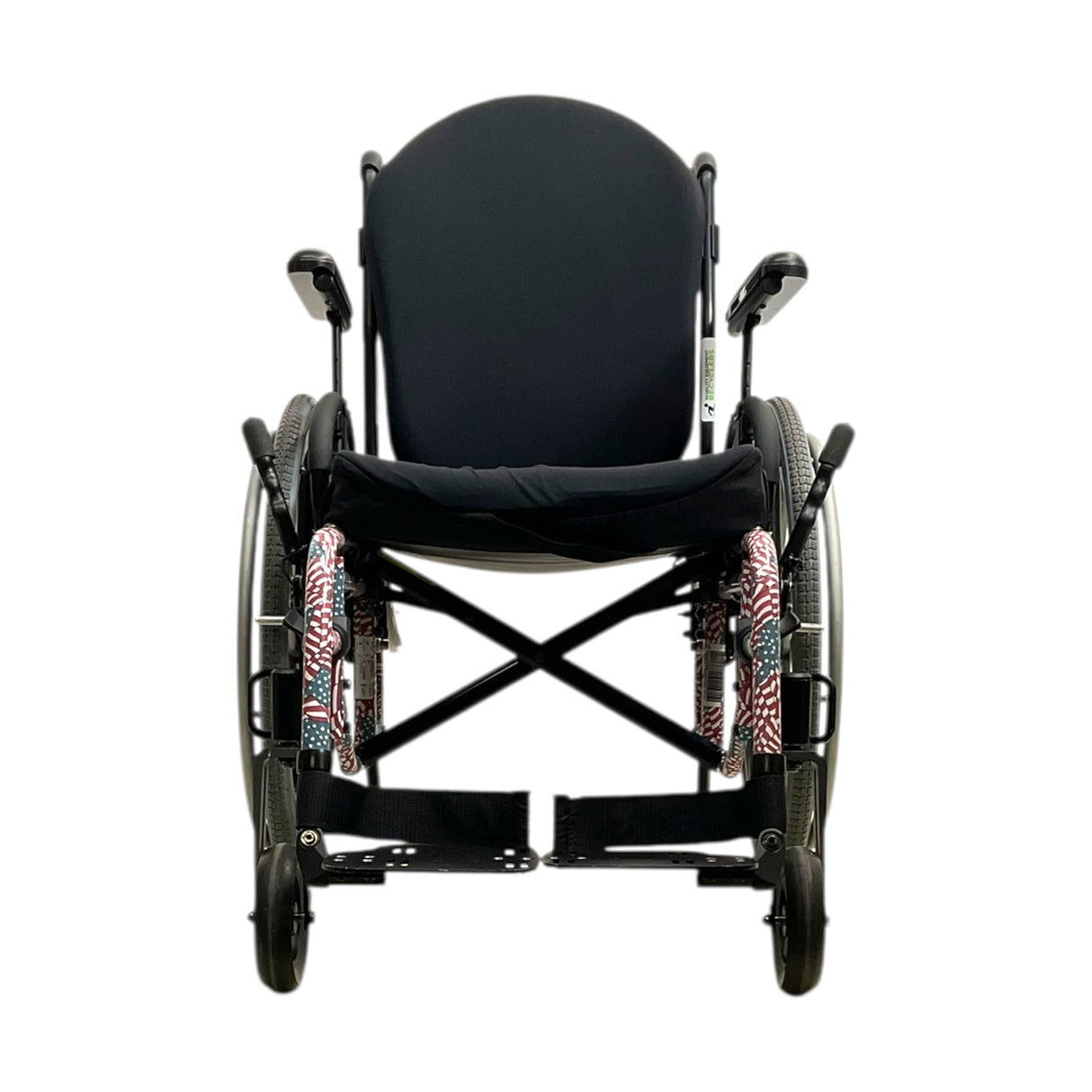 Front View of Quickie 2 Folding Ultra Lightweight Wheelchair