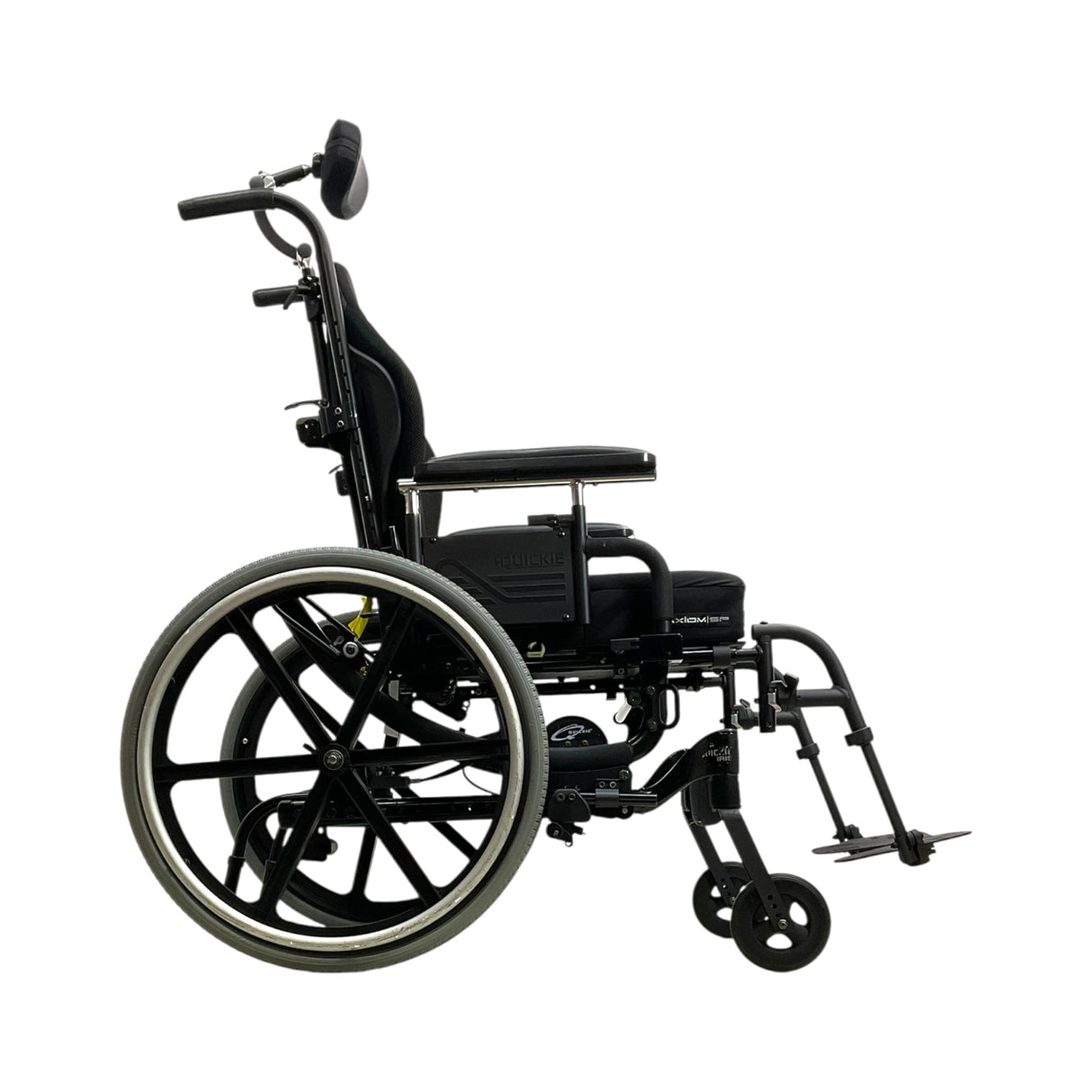 Right Side View of Quickie Iris Tilt-in-Space Wheelchair