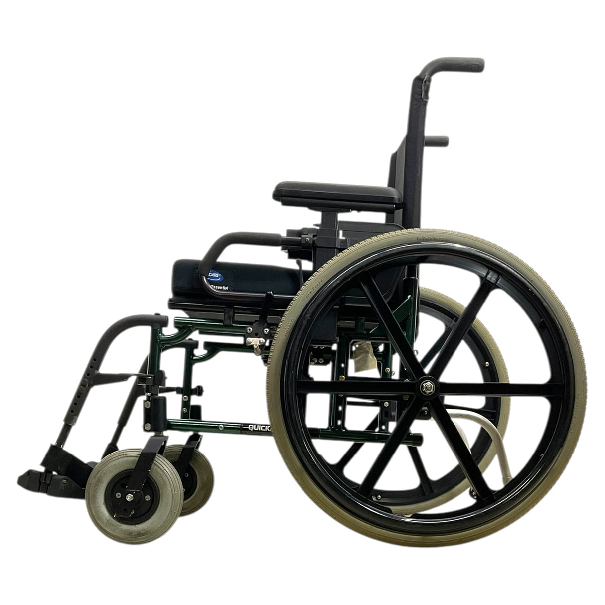 Left Side View of Quickie 2 Folding Manual Wheelchair