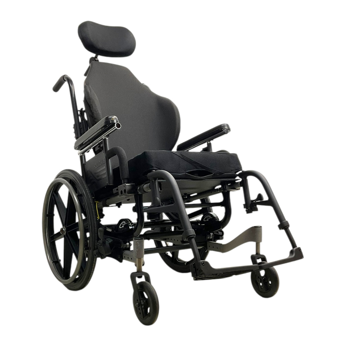 Sunrise Medical Quickie Iris Tilt-in-Space Wheelchair | 16" x 18" Premium ROHO Cushion | Swing-Away Leg Rests