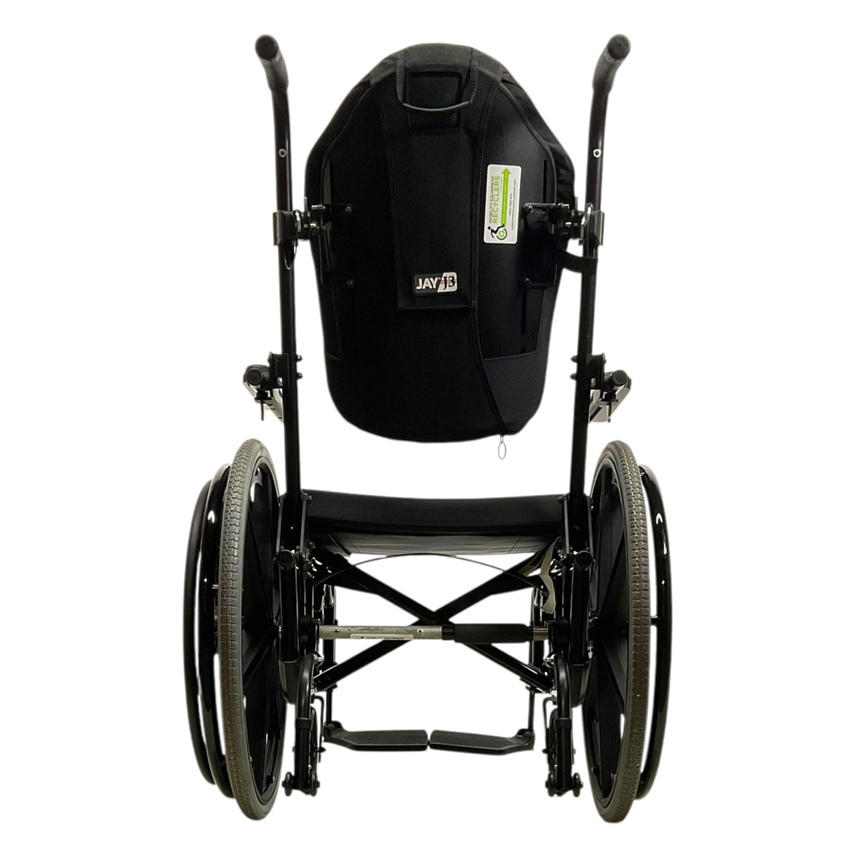 Back View of Quickie 2 Folding Manual Wheelchair