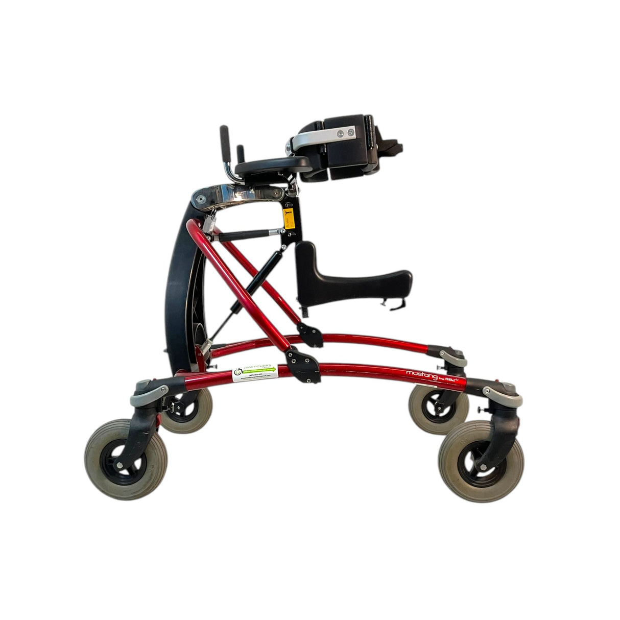 R82 Mustang Pediatric Gait Trainer & Anterior Walker | Angle-Adjustable Center Bar | Lightweight Frame