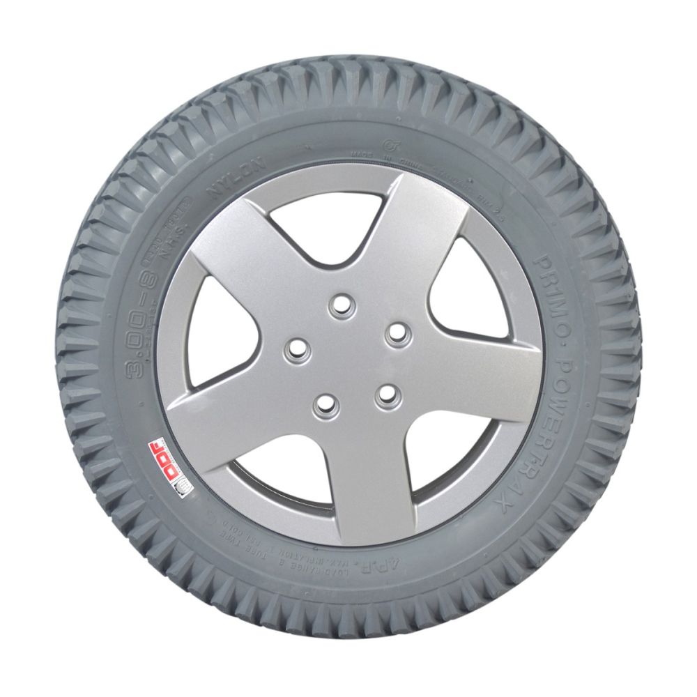 Primo PowerTrax Drive Wheel Assembly for Invacare FDX & TDX Power Wheelchairs | 14" x 3" | Flat-Free | 1167685