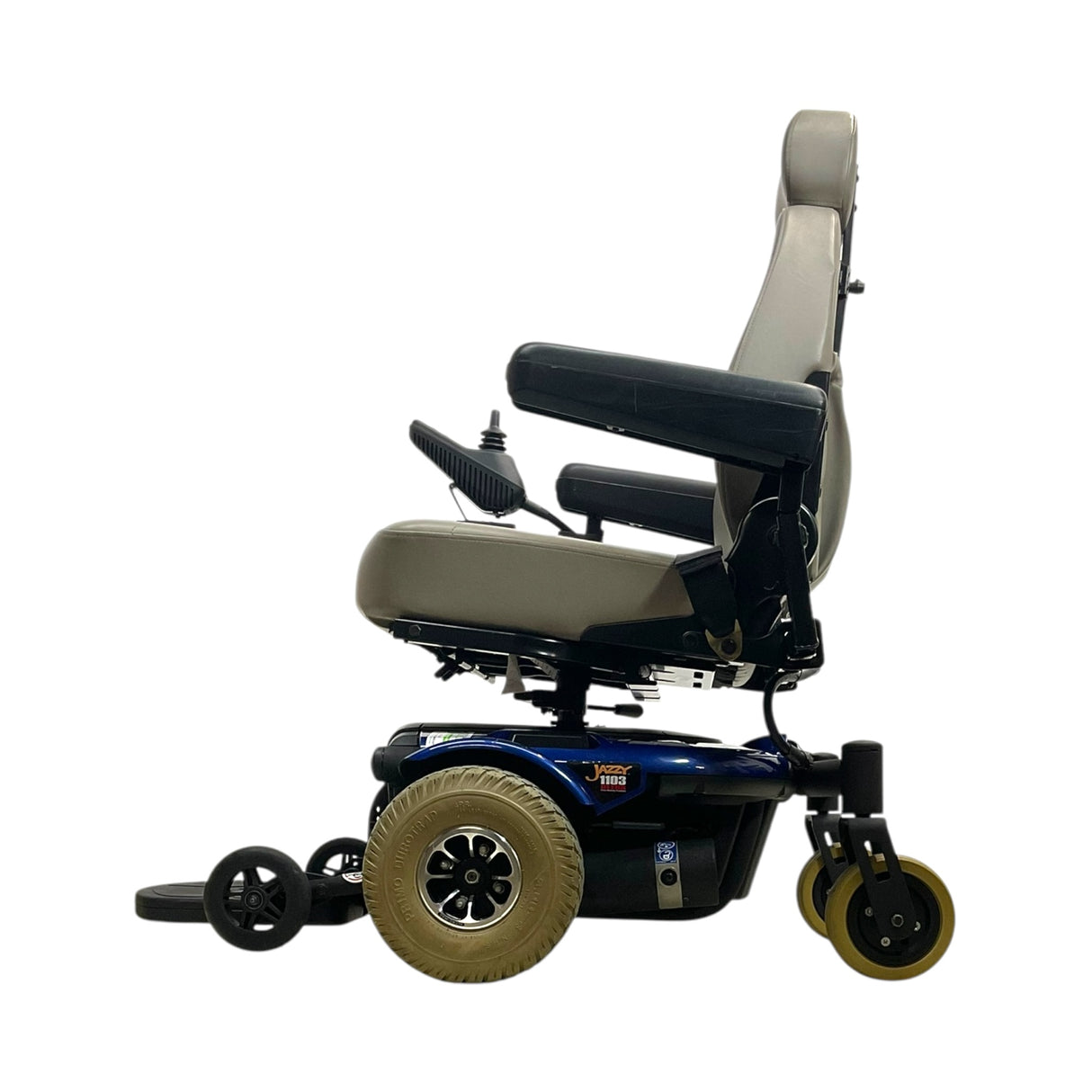 Left Side View of Pride Mobility Jazzy 1103 Power Chair