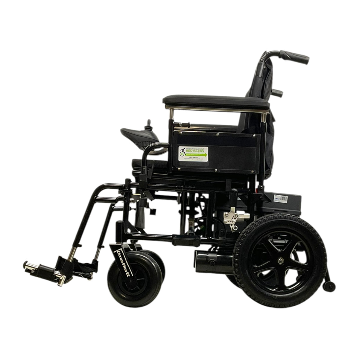 Left Side View of Drive Medical Cirrus Plus EC Folding Power Chair