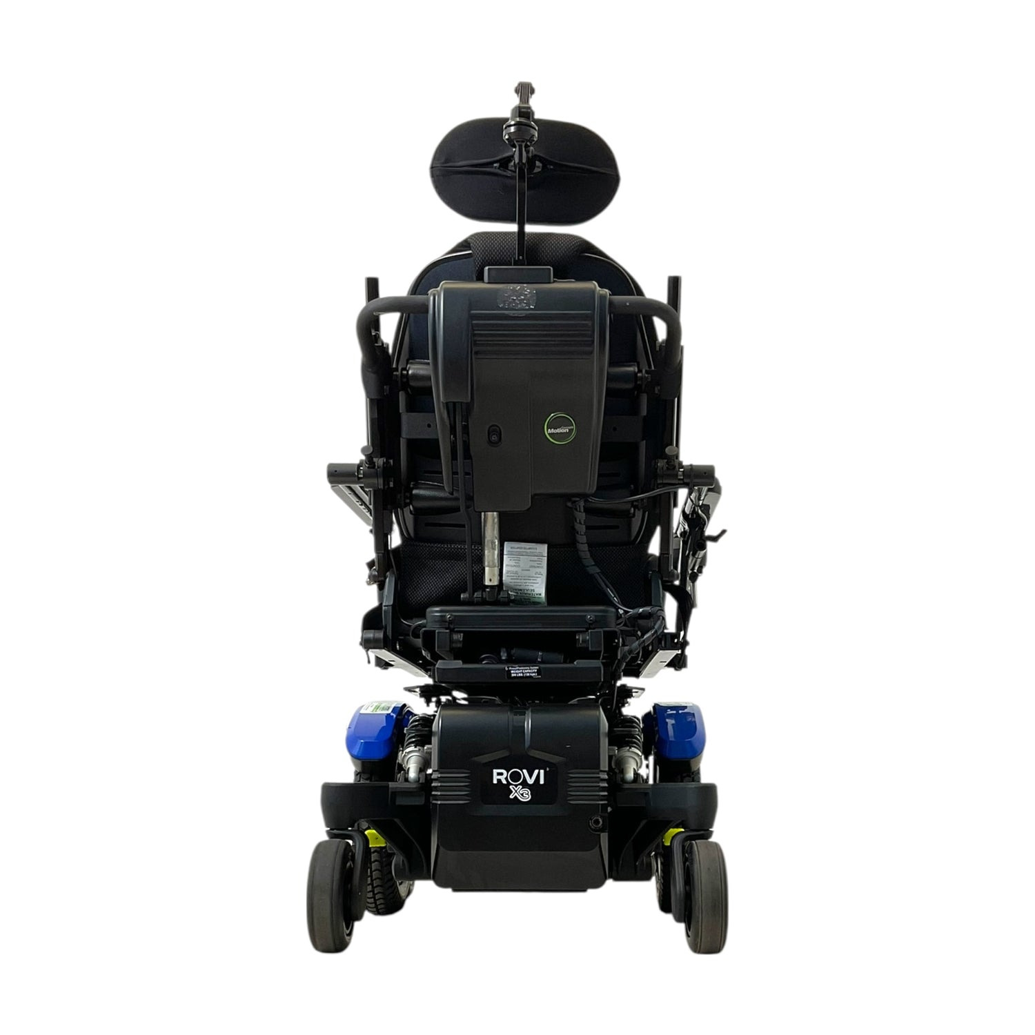 Back View of Rovi X3 Rehab Power Wheelchair