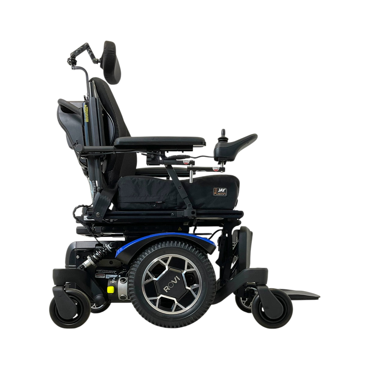 Right Side View of Rovi X3 Rehab Power Wheelchair