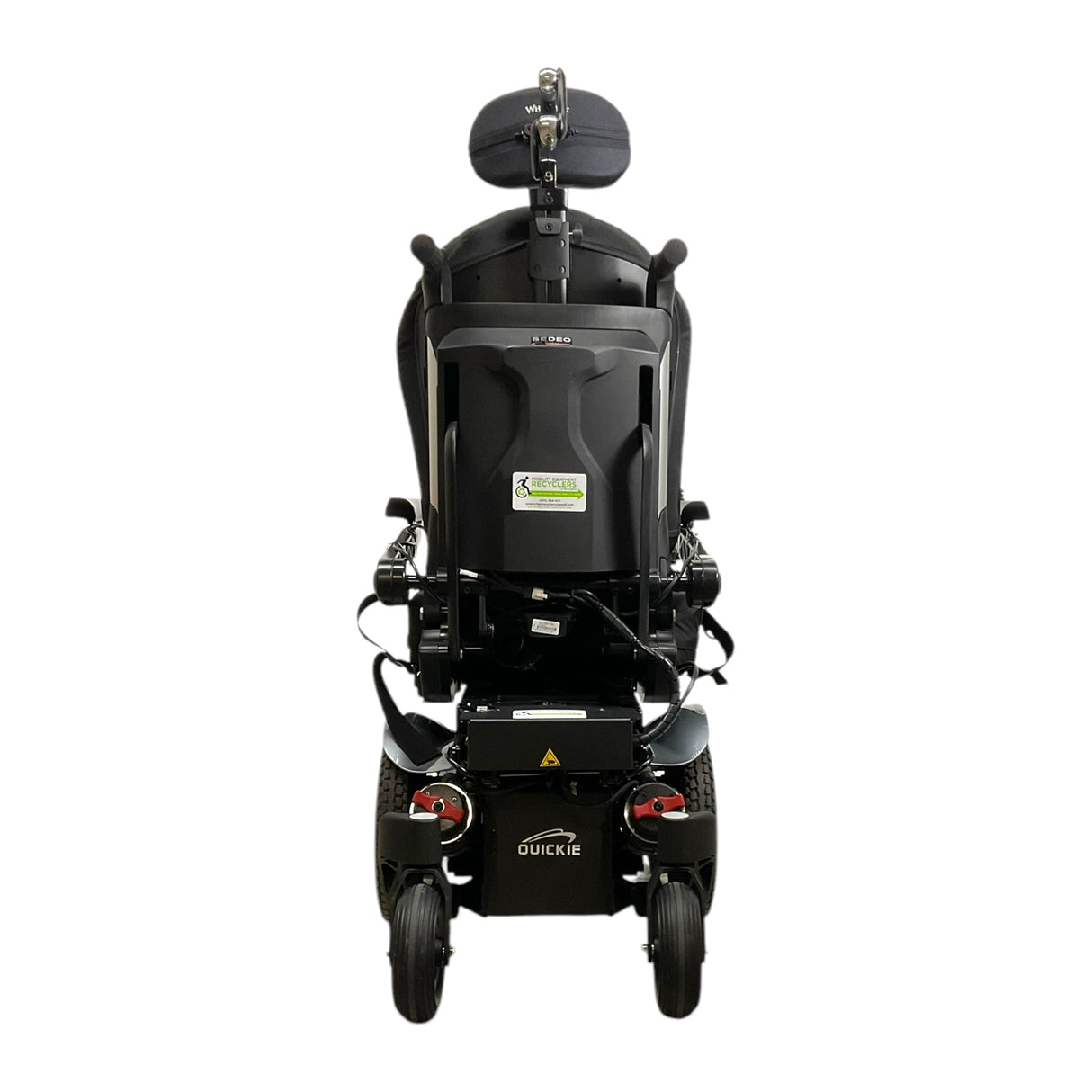 Back View of Quickie Q300 M Mini Power Chair