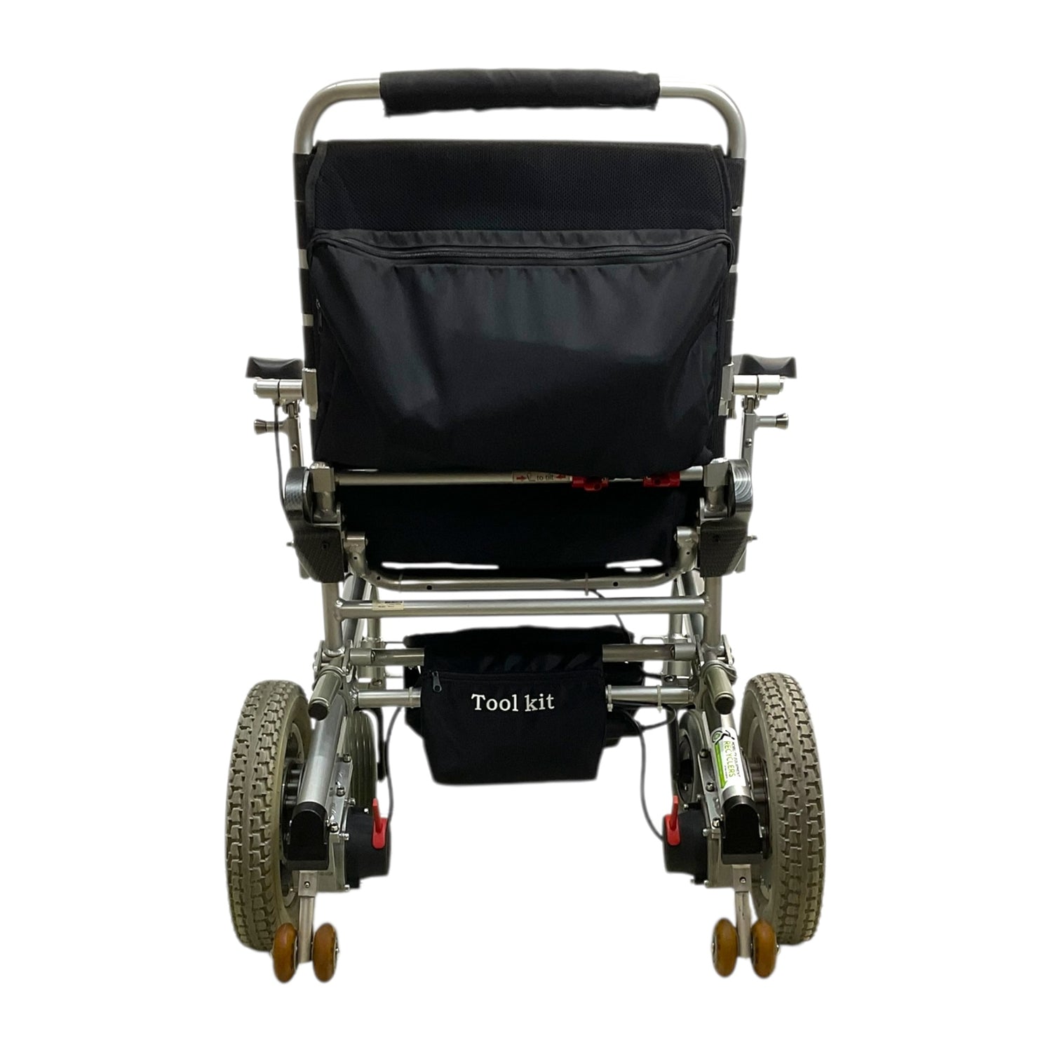 Back View of EZ Lite Cruiser Folding Power Chair