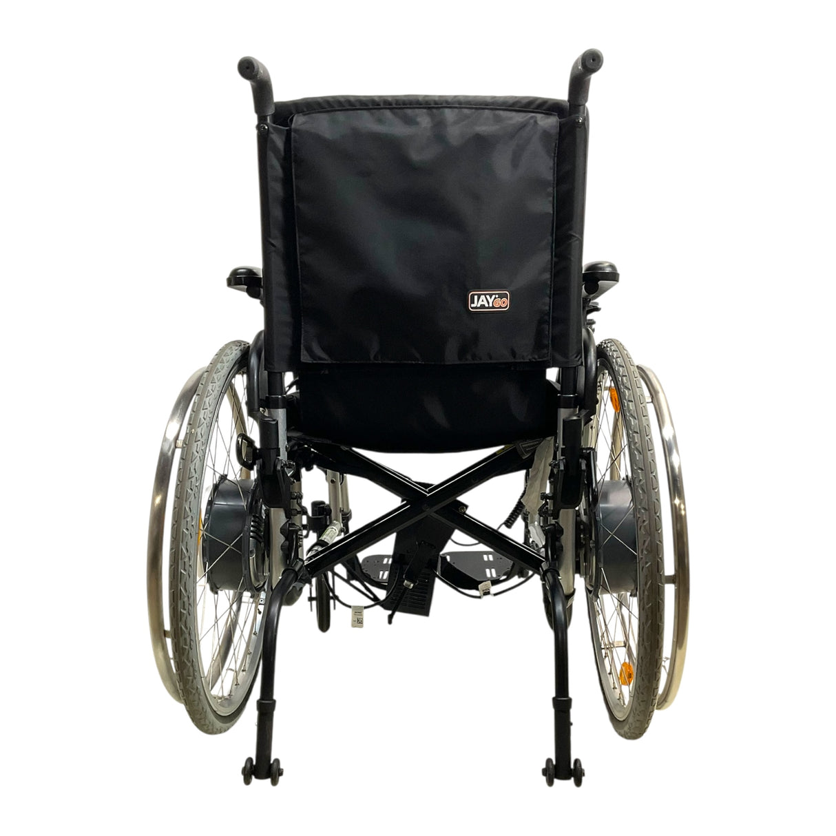 Back View of Quickie 2 Wheelchair with Alber eFix