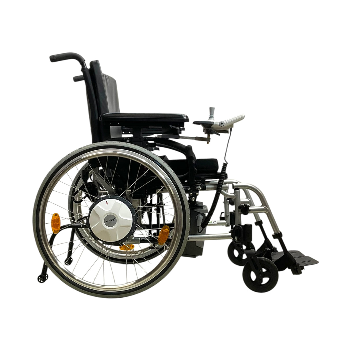 Right Side View of Quickie 2 Wheelchair with Alber eFix