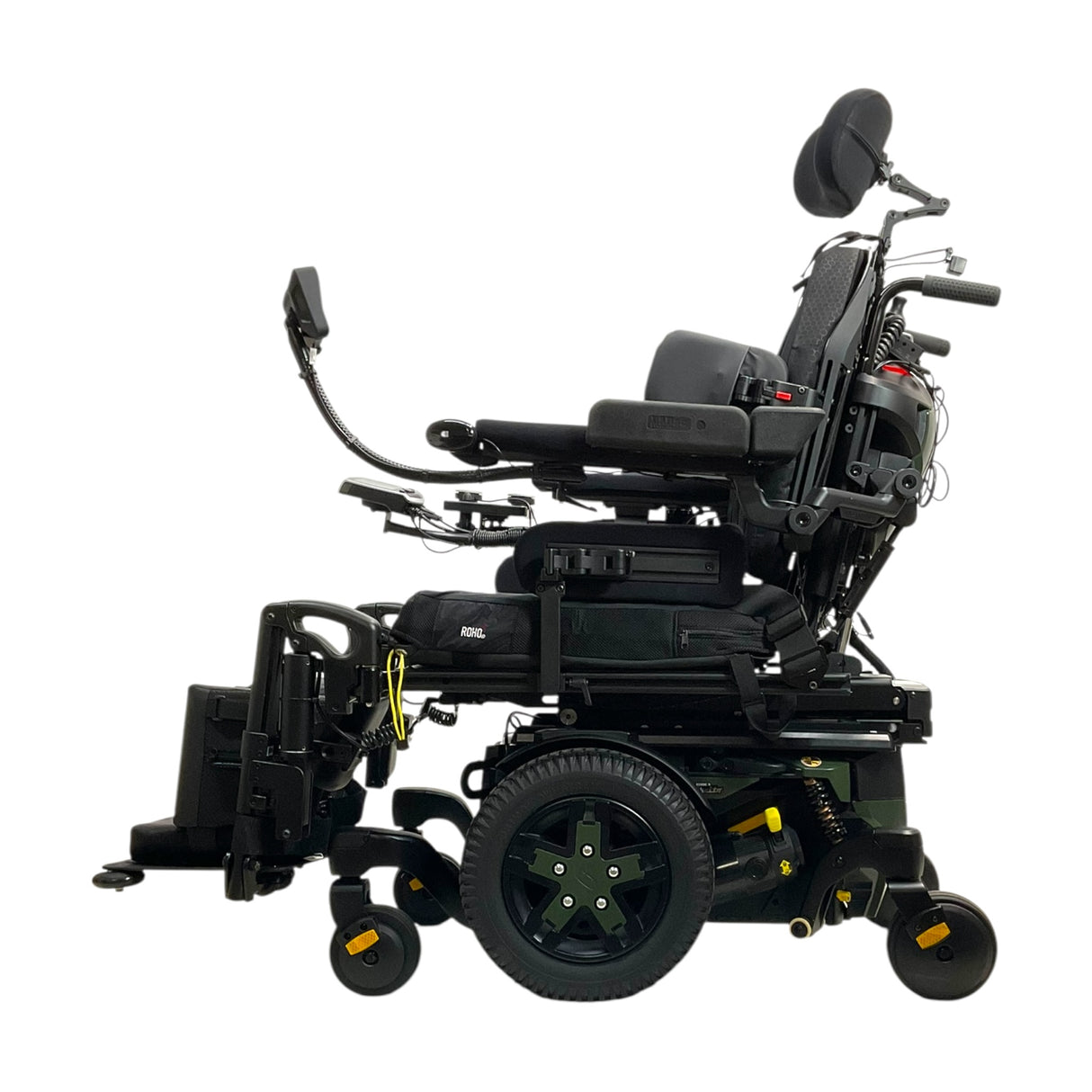 Mint Condition 2023 Pride Mobility Quantum Q6 Edge 3 Stretto Power Chair with Micro ASL Joystick | Individually Elevating Legs | Seat Elevate, Tilt, Recline | Backup Camera | 8 Miles!
