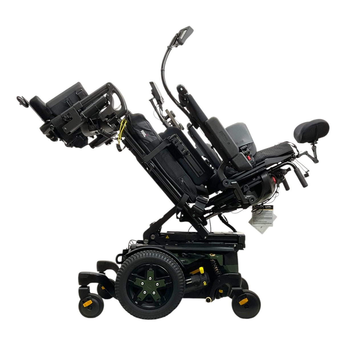 Mint Condition 2023 Pride Mobility Quantum Q6 Edge 3 Stretto Power Chair with Micro ASL Joystick | Individually Elevating Legs | Seat Elevate, Tilt, Recline | Backup Camera | 8 Miles!