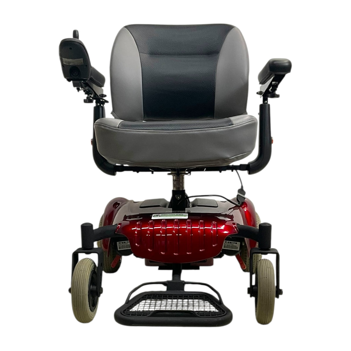 Front View of Merits P320 Regal Junior Portable Power Chair