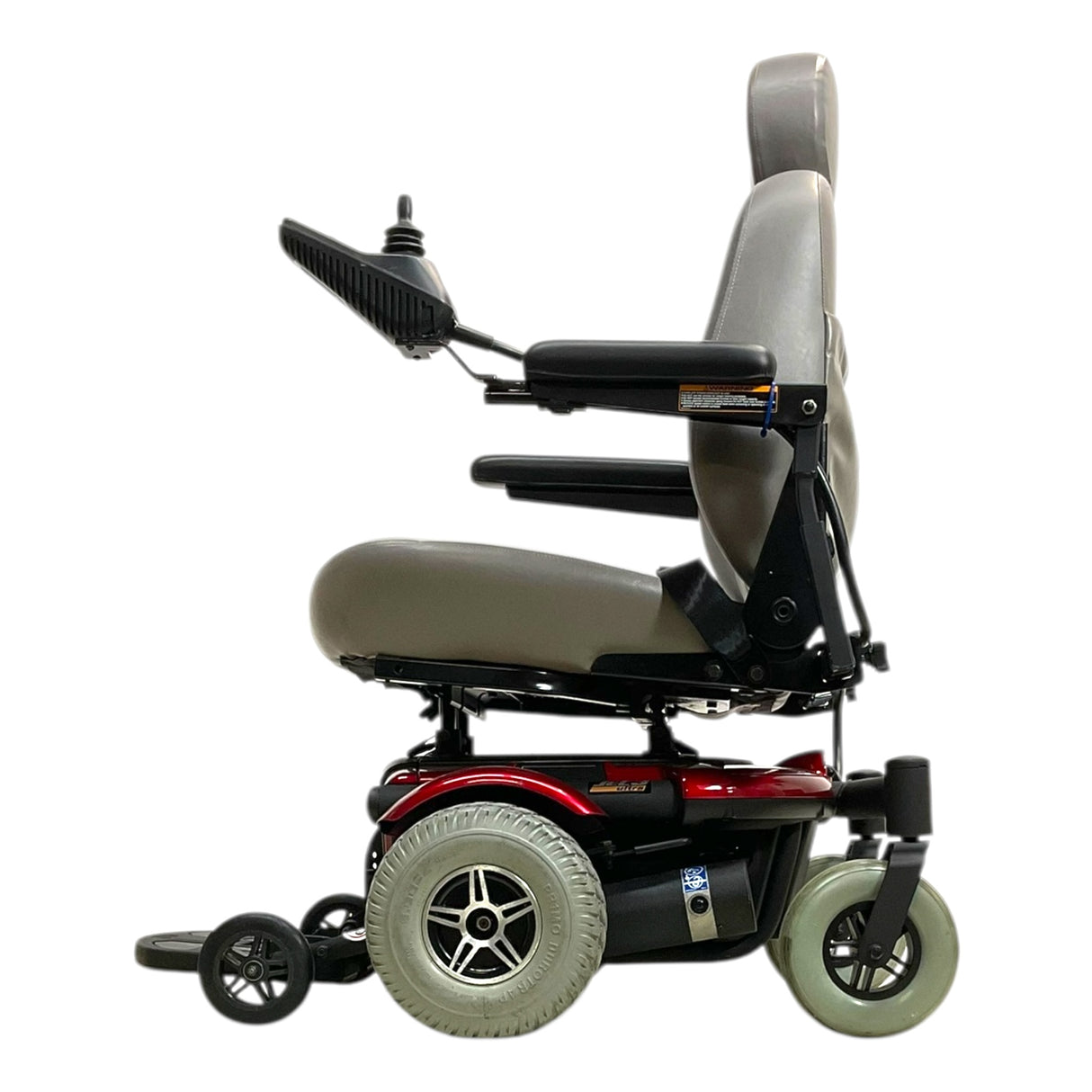 Left Side View of Pride Mobility Jet 3 Ultra Power Wheelchair