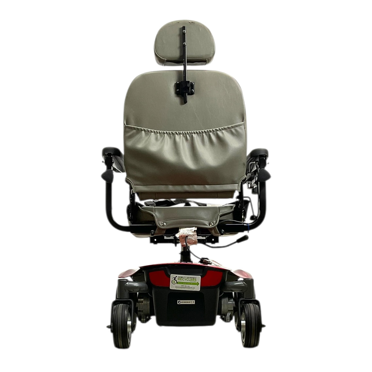 Back View of Pride Mobility Jazzy TSS 300 Power Wheelchair