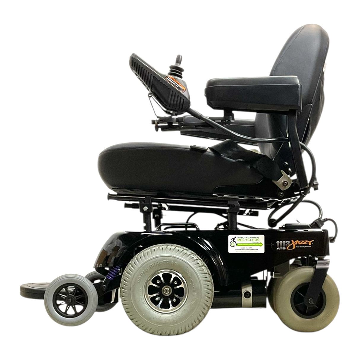 Left Side View of Pride Jazzy 1113 ATS Power Chair