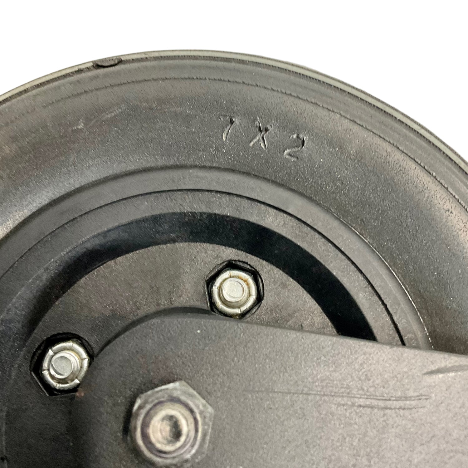 Front Caster Wheel & Fork Assembly for Quickie Pulse 5, Pulse 6, & Zippie ZM310 Power Chairs | 7 x 2 inches | Solid/Flat-Free