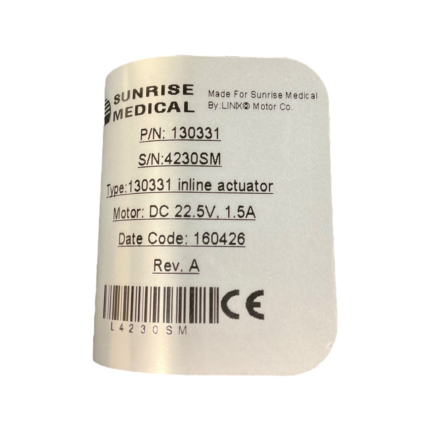 Fixed Center Mount Leg Rest Assembly for Sunrise Medical Quickie QM-7 Series & Quickie Pulse 6 Power Chairs | 159781 | Actuator Included