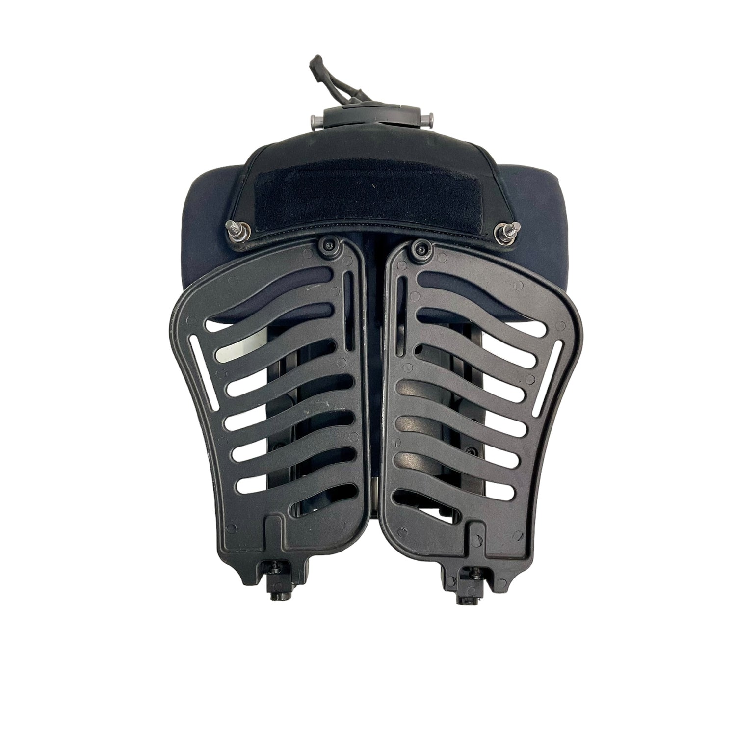 Fixed Center Mount Leg Rest Assembly for Sunrise Medical Quickie QM-7 Series & Quickie Pulse 6 Power Chairs | 159781 | Actuator Included